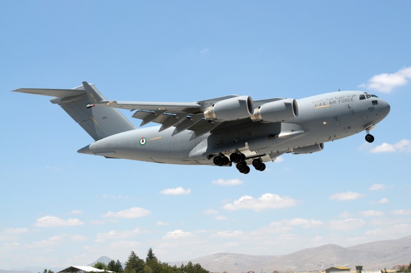 Photo 33.jpg - For the relocation of personnel and material the UAE Air Force used the C-17A